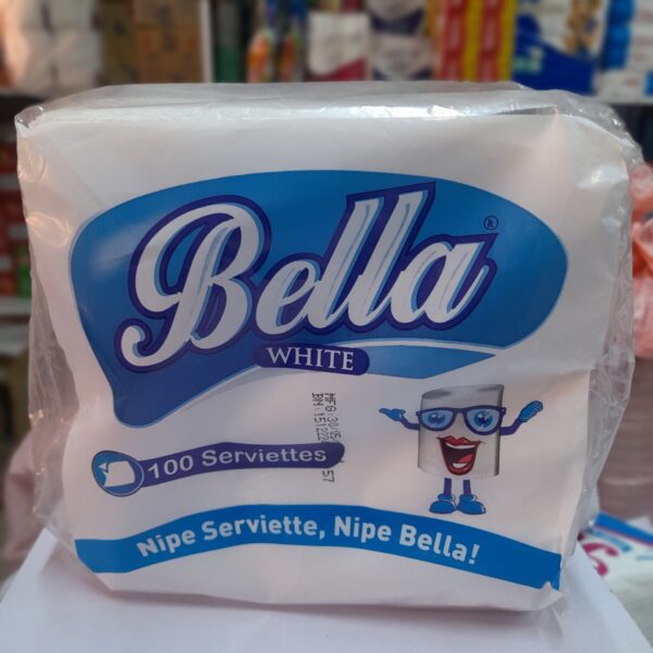 Bella white serviette